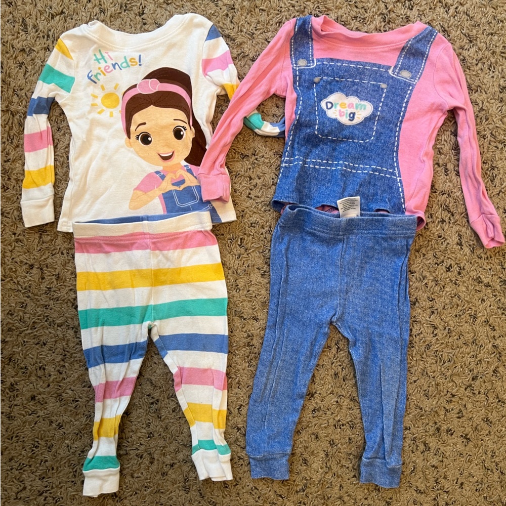 Two Pairs of Ms Rachel Pajamas